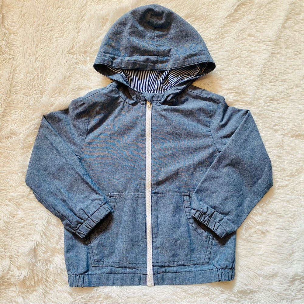 Boys’ 5T Zip Up Lightweight Hooded Raincoat